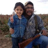 October 2013 - WSI Field Manager, Ruben Fernandez, and his granddaughter, Maya, dove hunting 