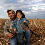 October 2013 - WSI Field Manager, Ruben Cantu, and his granddaughter, Maya, Dove Hunting.